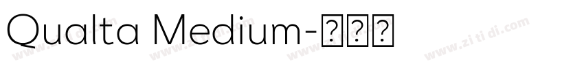 Qualta Medium字体转换
